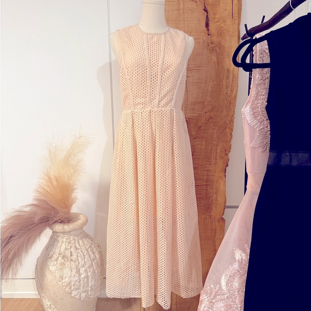 Maje baby pink Sleeveless Sundress Wedding Guest